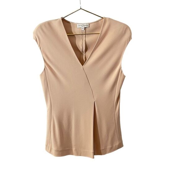 Narciso Rodiguez Pale Pink Sleeveless V Neck Top Size 40 or US 4 - Picture 1 of 10